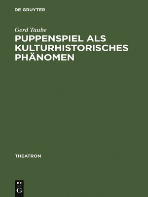 cover image of Puppenspiel als kulturhistorisches Phänomen